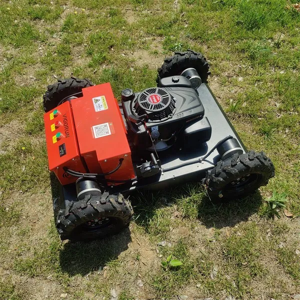 Petrol Brushless Walking Motor Adjustable Cutting Height RC Controlled Lawn Mower photo-4