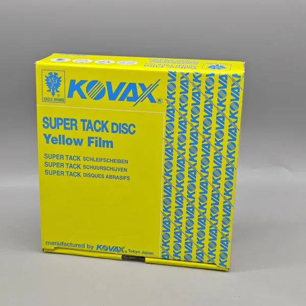 KOVAX SUPER TACK DISC Yellow Film (Hook & Loop Film Sanding Disc photo-2