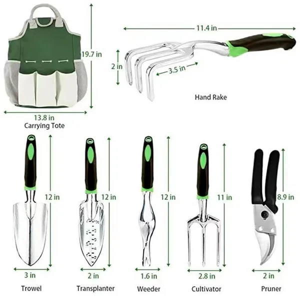 Durable Garden Tool Set With Ergonomic Handles Gardening Hand Tools and Accessories for Wholesale Marketes