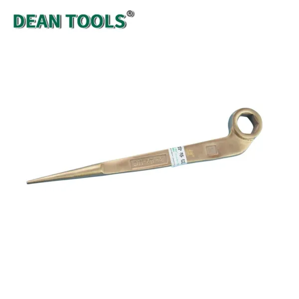 Non-Sparking Offset Hex Wrench Beryllium Copper Alloy Construction Spud Wrench photo-5