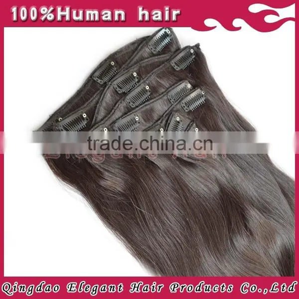 Full Ahead Soft &full Ending Natural Color Straight 220g Clip in Thick Hair Extensions photo-5