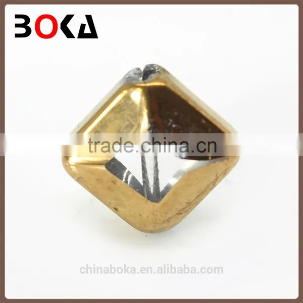 // Hot Sale Golden Border Square Shape Fancy Glass // Crystal Stones Rhinestone Glass Stone // photo-2