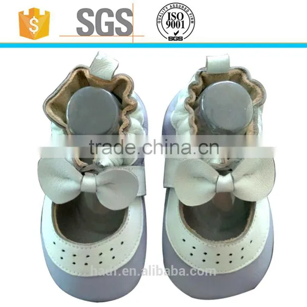 New Design Girl Kids Sheep Leather Baby Shoes Soft Sole