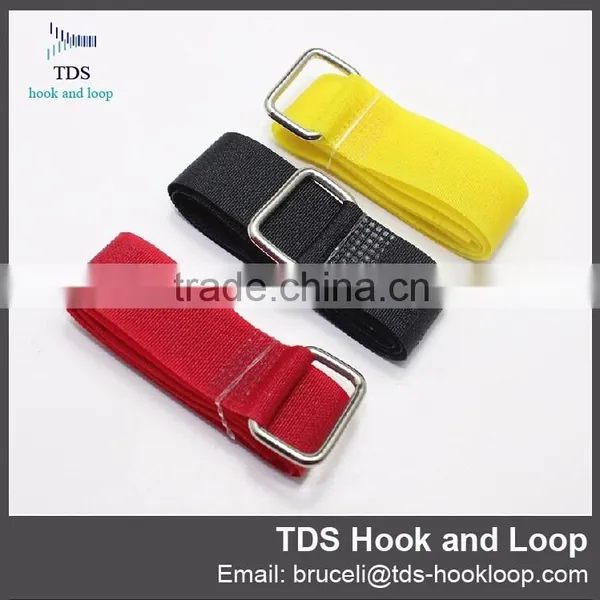 Coloful Adjustable Hook and Loop Strap With Metal Buckle photo-3