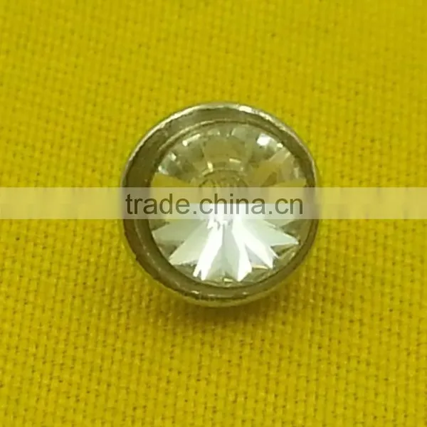 8mm Rhinestone Zinc Alloy Metal Shank --- MJ1002 photo-5