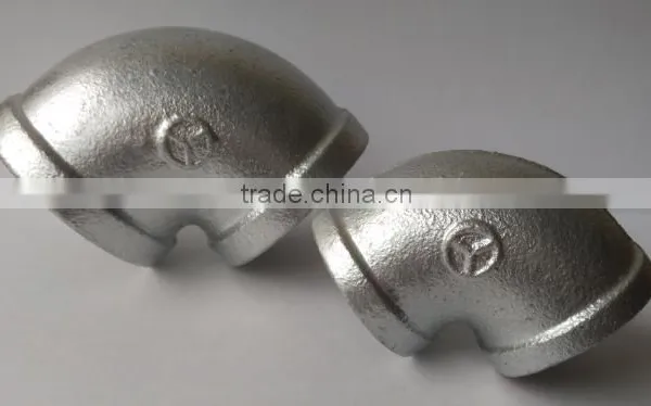 Hot Dipped Malleable Iron Pipe Fittings 90 Degree Elbow photo-2