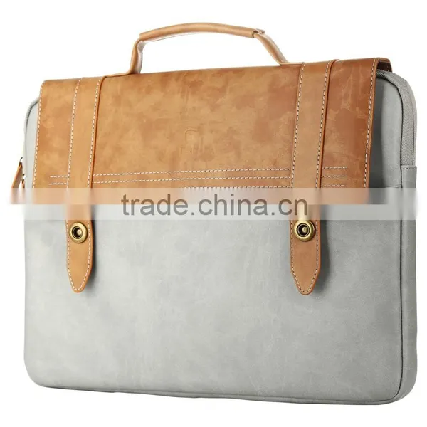 Fashion Baseus British Design Sleeve PU Leather Laptop Portable Bag Cover For Notebook Universal 14.1" TB-0121 photo-3
