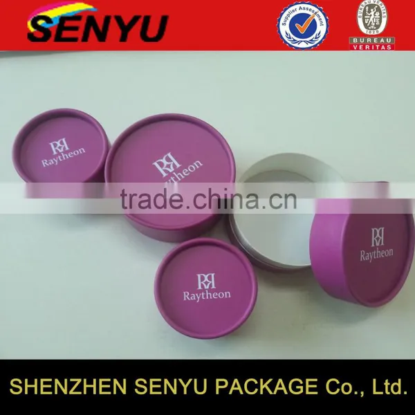 Top Quality Cardboard Custom Logo Paper Cylinder Round Box for Jewelry photo-4