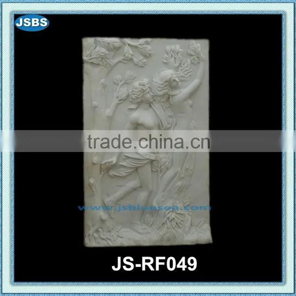 Custom Modern White Marble Relief Nude Sculpture