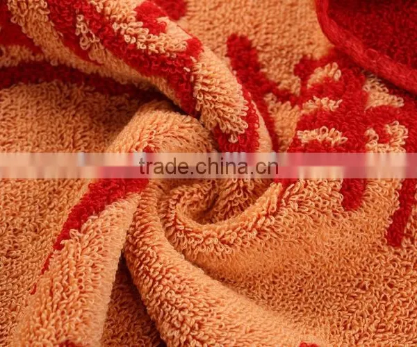 Chinese Element 100% Cotton Red Towel for Wedding photo-4