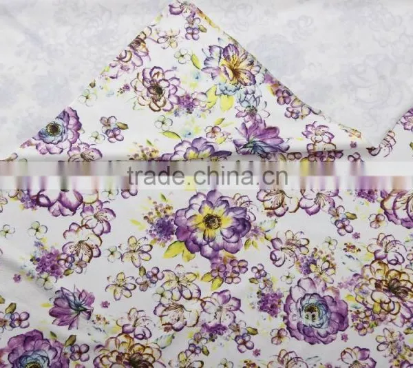 Print Knit Fabric Factory Direct Sale Poly Knit Spandex Print Polyester Printed Fabric photo-3