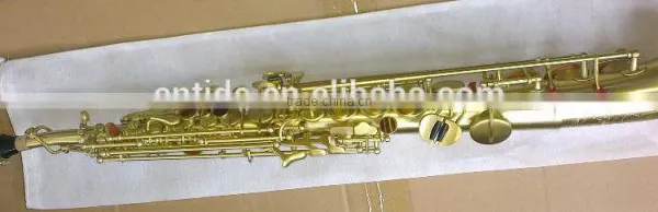 Brass Body Polished Curved Bell Soprano Saxophone Saxello photo-5