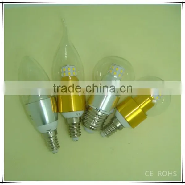 E12 4W Aluminum Alloy LED Candles Light Bulb With CE ROHS GS SAA photo-4