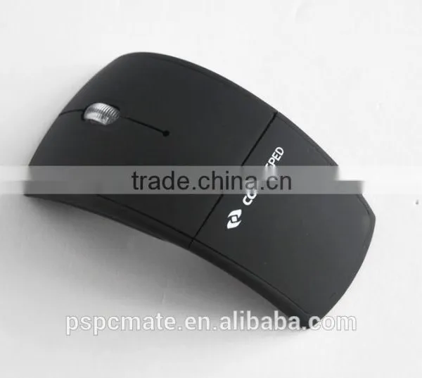 Foldable Arc Design 2.4Ghz Plastic Resell Wireless Mouse Wtih Mini USB Optical Wireless Mouse photo-4