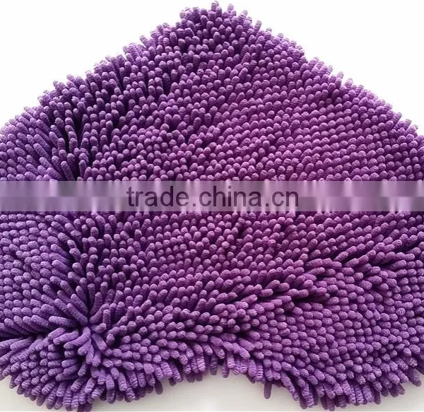 NEW Anti Slip Back Microfiber Chenille Carpet,microfiber Bath Mat / Chenille Mat-QINYI photo-4