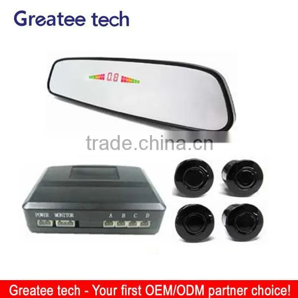 Car Mirror Parking Sensor With Color LED Digital Display