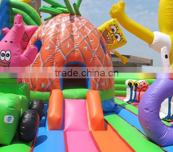 Russia Model Amazing Spongebob Inflatable Trampolines From China Quality Choice photo-5