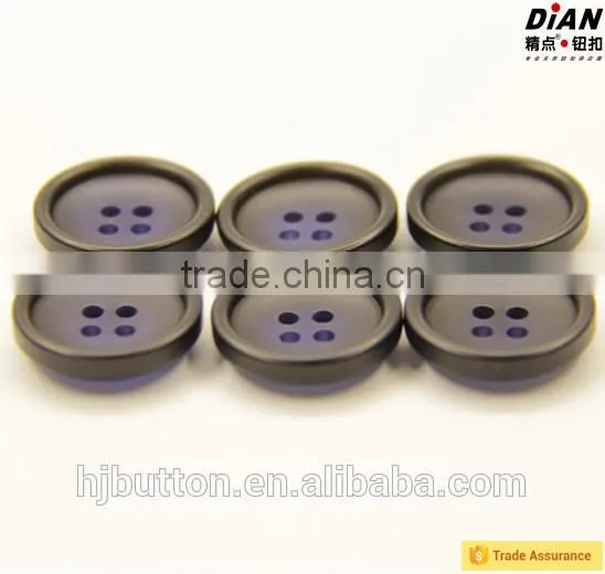 2016 DIAN Resin Buttonsblack and Blue Eco Friendly 4 Hole Personalized Buttons photo-3