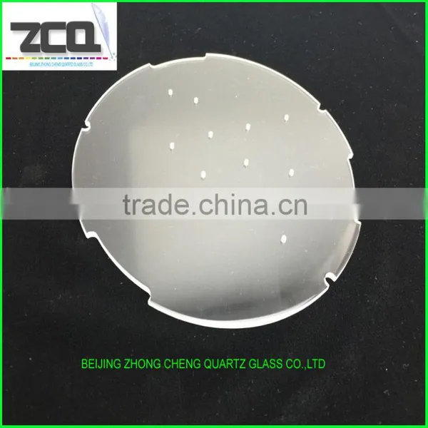 High Quality Perforated Quartz Glass Sheets With Holes On Surface photo-3