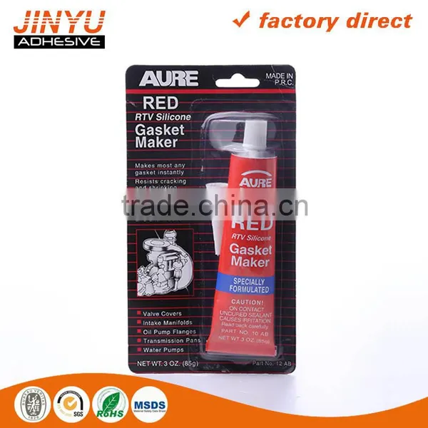 JY ROHS Certification Quick Dry RTV Silicone Sealant Red Rtv Silicone Gasket Maker