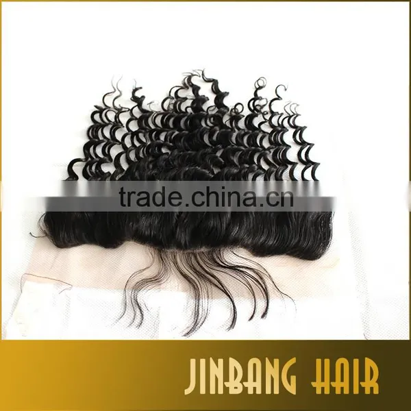 Silk Base Full Frontal Lace Closure 13x4 Brazilian Deep Wave Lace Frontal Closure Ear To Ear Lace Frontal photo-5