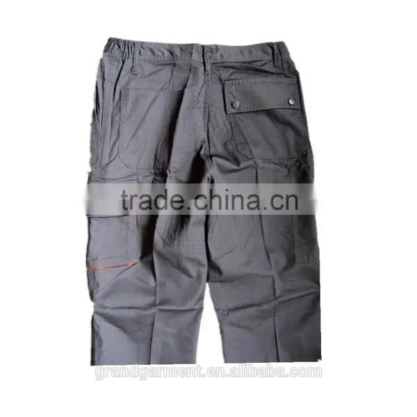 Personalized Multi Pocket Grey Work Pants photo-3