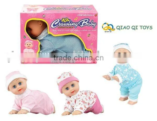10 Inch Lovely B/O Crawling and Laugh Baby Doll