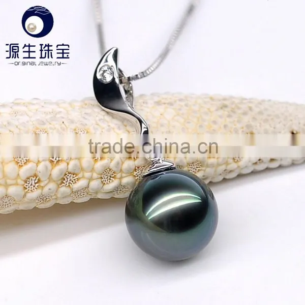 Cheap Jewelry 9--10mm Black Tahitian Pearl Necklace Pendant for Sales