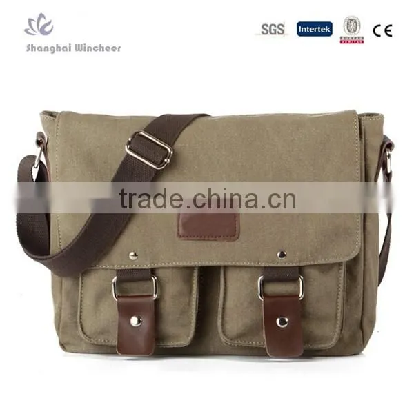 2015 Fashion Canvas Casual Shoulder Long Strap Bag for Make in China photo-5
