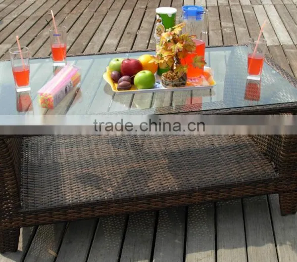 High Quality Rattan Sofa Set With 15cm Thickness Cusion High Quality Fabric photo-3