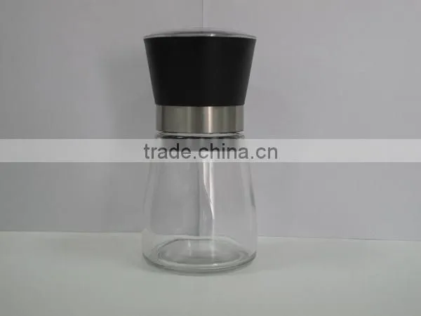 165ml Glass Spice Bottle Grinder Pepper and Salt Grinder Mill photo-2