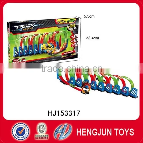 2016 Hot Wheels Stunt Track Challenge Plastic Racing Car Pullback Orbit Car Toy photo-2
