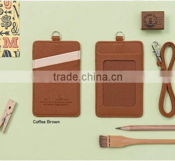 New Product Promotional Gift Custom Colorful pu Leather Card Holder photo-2