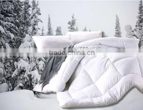 Embossing emerizing 100% polyester/cotton white quilt