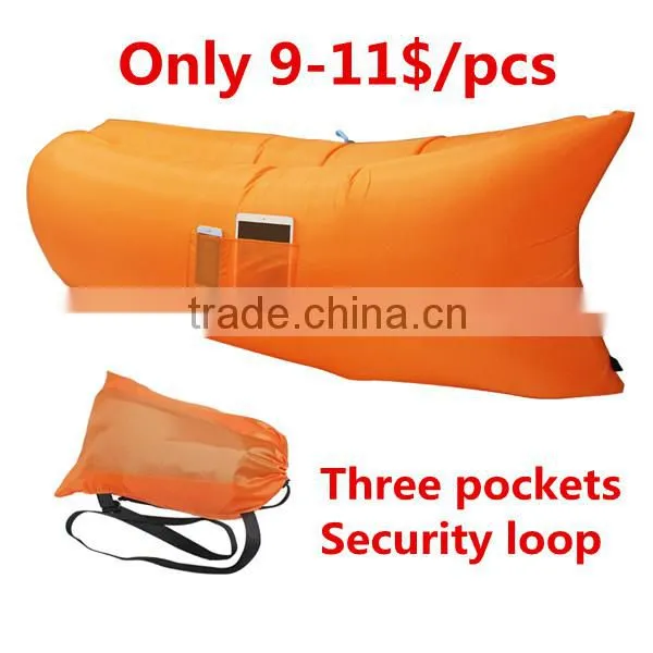 Best Selling Premium Nylon Banana Sleeping Bag Fabric Beach Sofa Sunbathing Fabric Inflatable Air Sofa photo-5