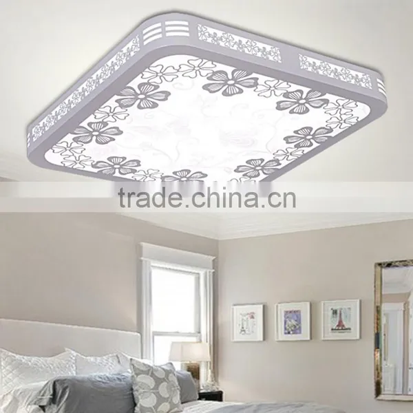 Unique Carving Design Square LED Ceiling Lights 230V Cheap Ceiling Lights photo-2