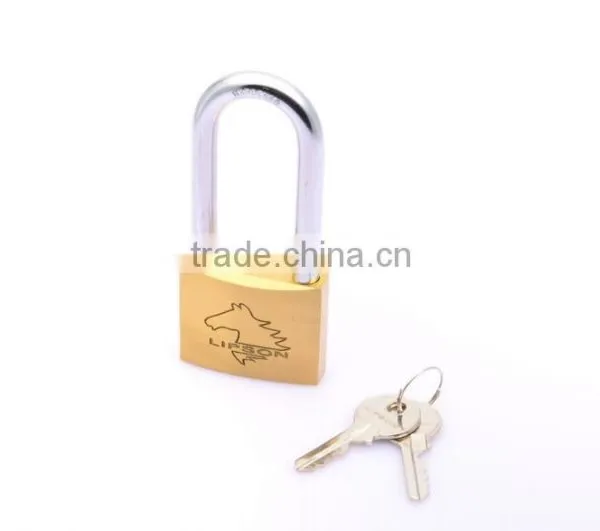 Long Shackle Single Locking Brass Safety Padlock photo-2