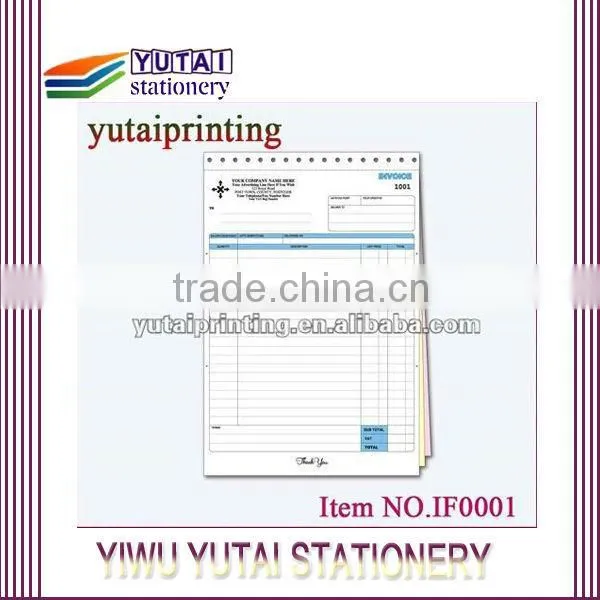 High Quality Bill Book Restaurant Order Book