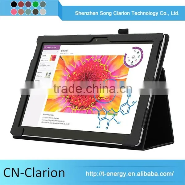 PU Leather Leather Cell Phone Case , Case for Microsolf Surface 3