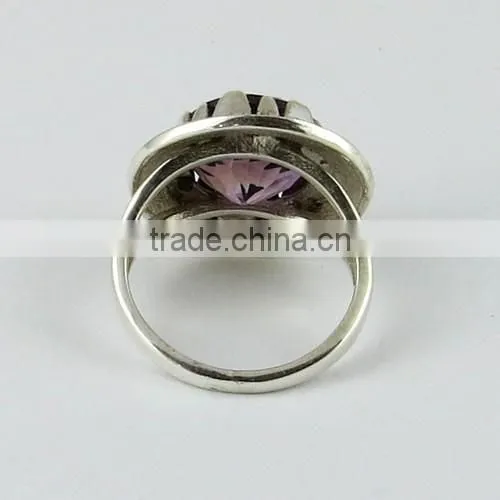 Love Vine !! Amethyst 925 Sterling Silver Ring, Handmade Silver Jewelry, Indian Silver Jewelry Supplier photo-5