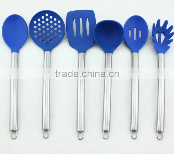 Factory Eco-friendly Silicone Kitchen Utensil Set With Holder Quality Choice