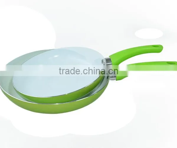 22cm 24cm 26cm 28cm Ceramic Coating Aluminum Pressed Frying Pan photo-3