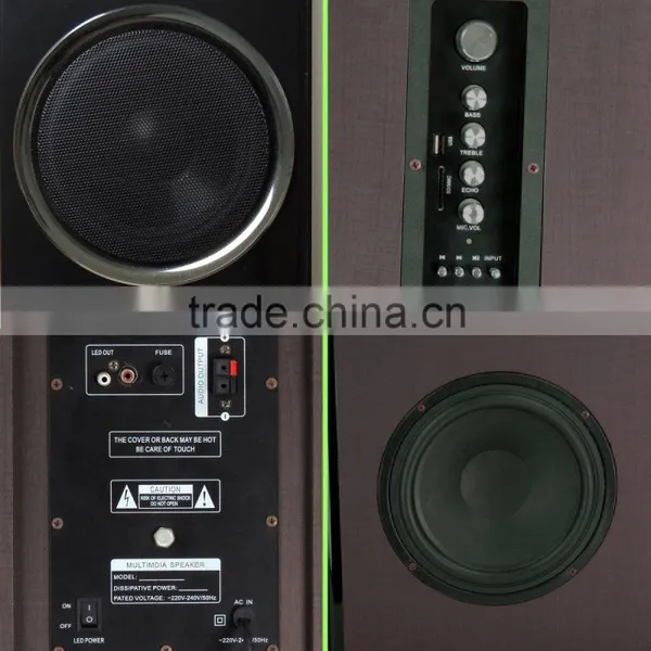2.0 Speaker Wooden Active Stage Speaker DJ Speaker photo-2