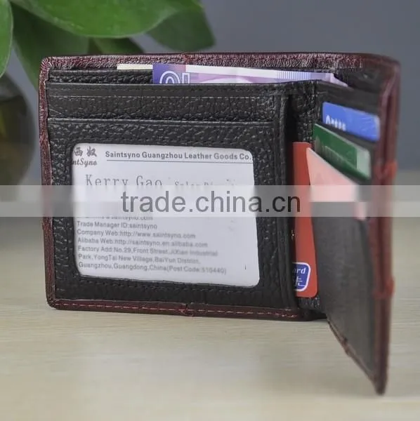 13040 Stylish Bi-fold Multi Card Leather Wallet Men Leather in Guangzhou photo-6
