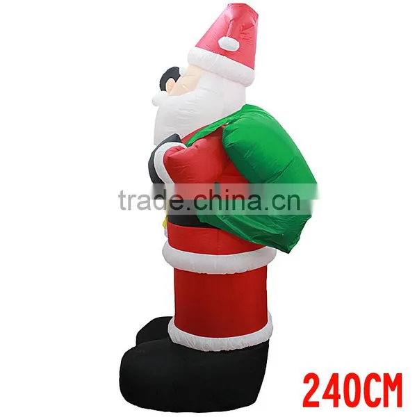 Store Christmas Decorations 2.4 m Large Inflatable Santa Claus photo-2