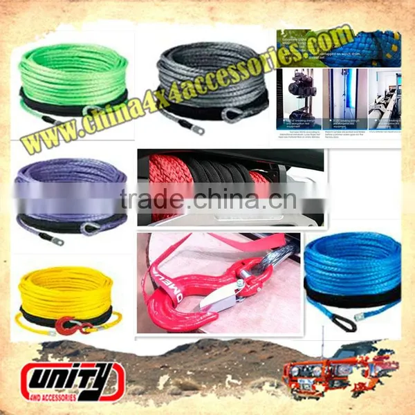 Unity Hot Customization Size New and Heated 14x30M Synthetic Winch Rope-synthetic Rope for Sale