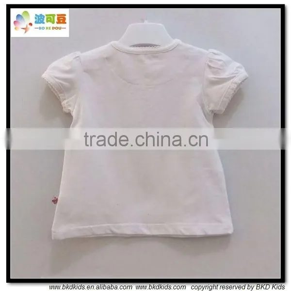 BKD White Newborn Baby Heart Shape T-shirt photo-2