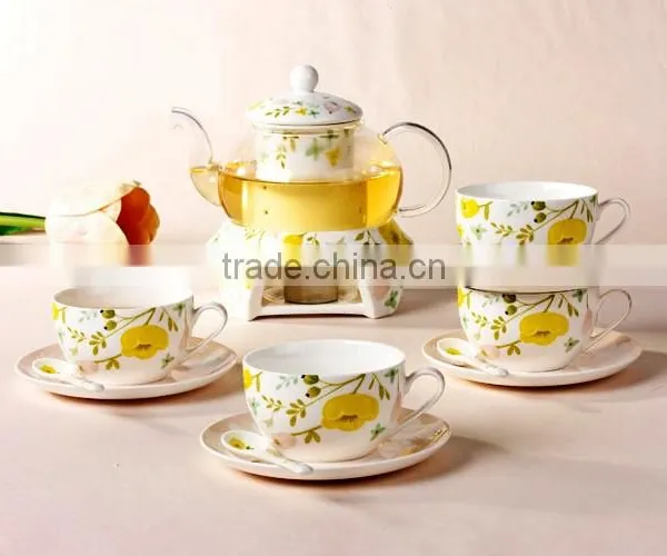 Hot Sale Good Quality Creative Customized Bone China Ceramics Tea Set photo-4