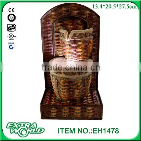 Bamboo Accents Rocking on Bamboo Arms Spout and Pump Japanese Fountain photo-4