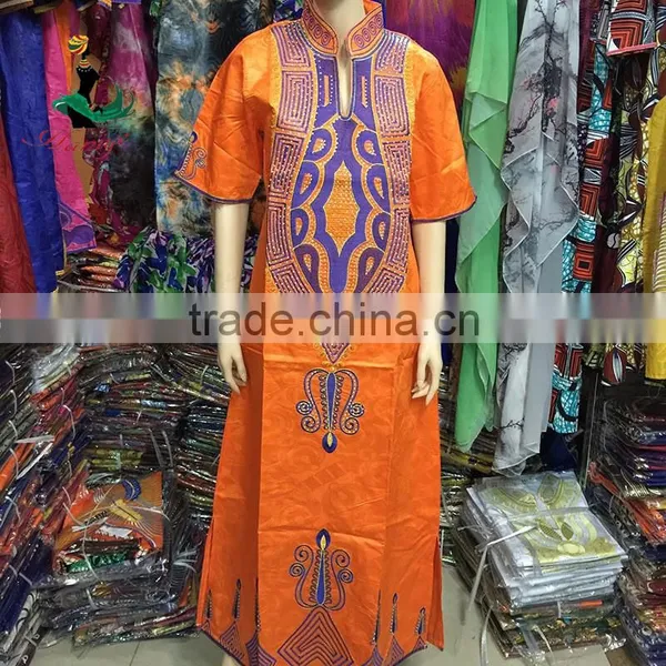 Bazin Riche Dress 2016 New Brocade Dashiki African Bazin Riche Embroidery photo-3